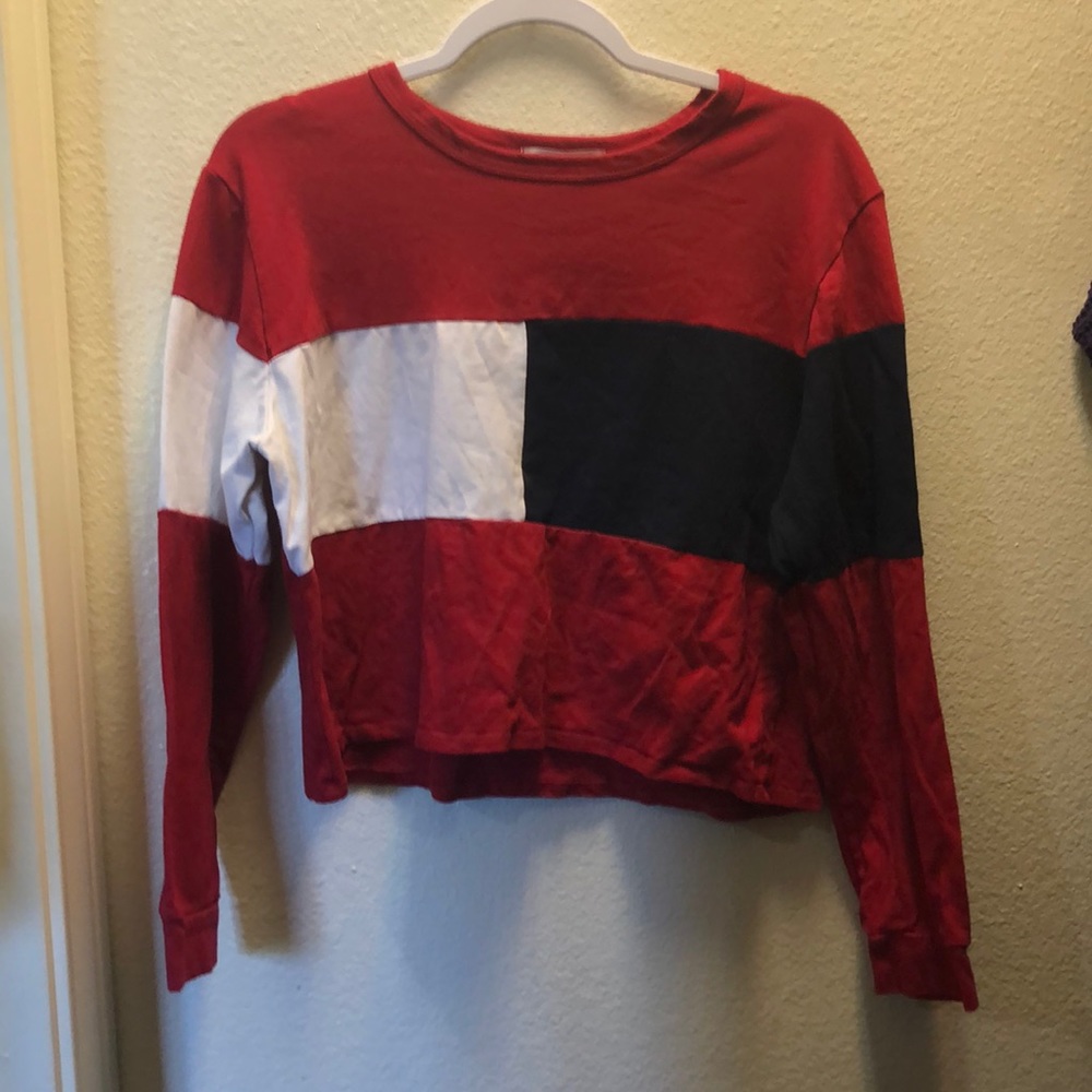 Red, White and Blue Crop Top.